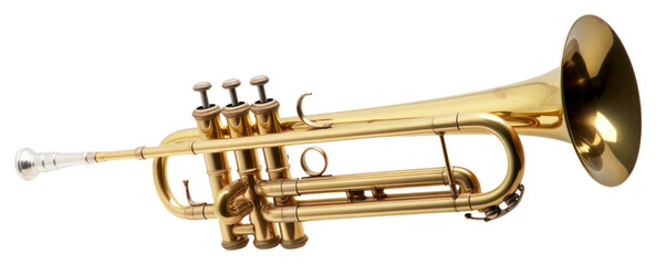 Obraz premium PNG Trumpet horn transparent background performance.