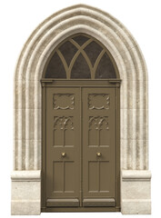 Entrance classic doors for the house