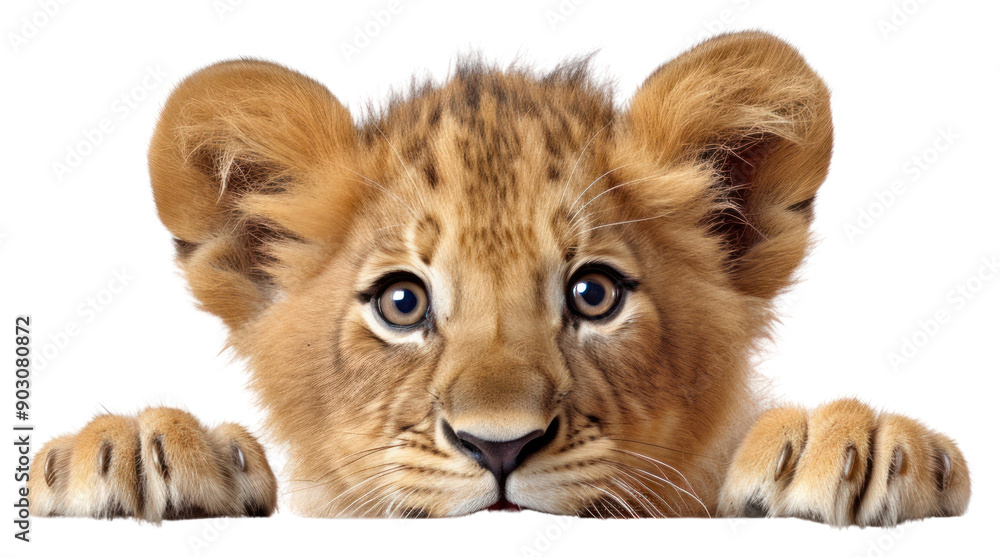 Sticker png lion wildlife mammal animal.