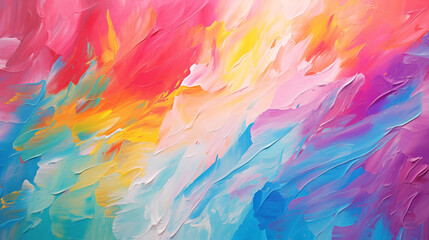 Obraz premium abstract background painting rainbow colors style Expressionism