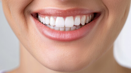 Patient wearing bright smile after successful dental cleaning appointment in modern clinic