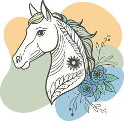 A Nice Horse tattoo silhouette silhouette art illustration