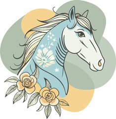 A Nice Horse tattoo silhouette silhouette art illustration