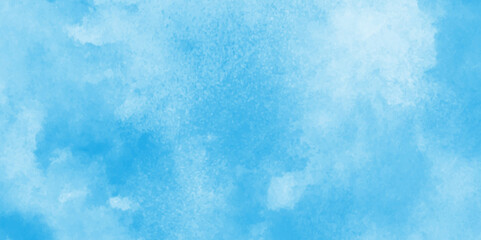 Abstract blurry defocused and grainy blue sky shades Watercolor background,soft sky blue watercolor vector background,Bright blue cloudy sky vector illustration,
