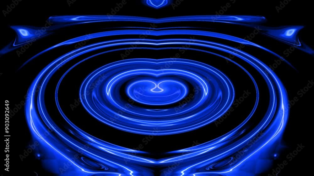 Poster eye-catching colorful 3d waves spreading and shrinking animation for video graphics