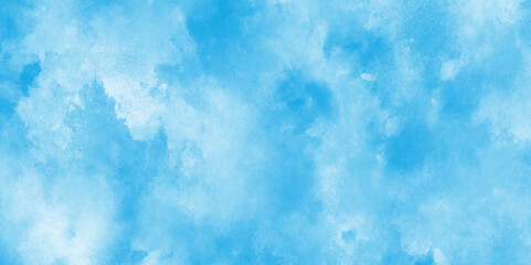 Abstract blurry defocused and grainy blue sky shades Watercolor background,soft sky blue watercolor vector background,Bright blue cloudy sky vector illustration,