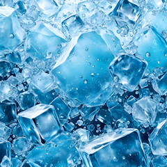 Obraz premium square ice banner background