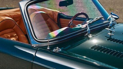 Naklejka premium Windshield on a car
