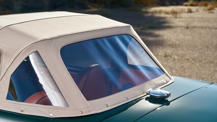 Convertible top on a car