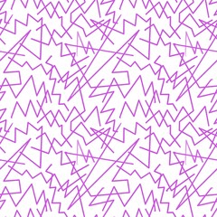 Seamless abstract textured pattern. Simple background with neon pink, white texture. Digital brush strokes. Lines. Design for textile fabrics, wrapping paper, background, wallpaper, cover.
