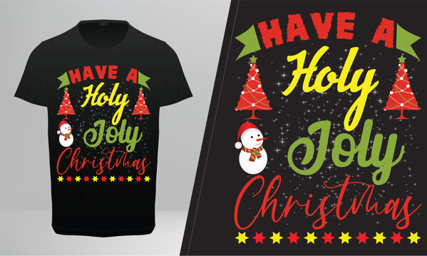 Have A Holy Joly Christmas T-Shirt Vector Design