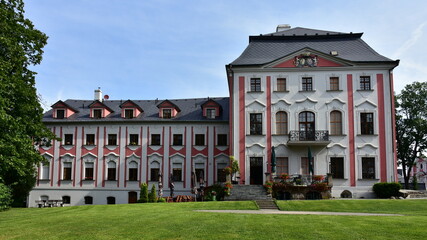 castle in village Velke Hostice near town Opava