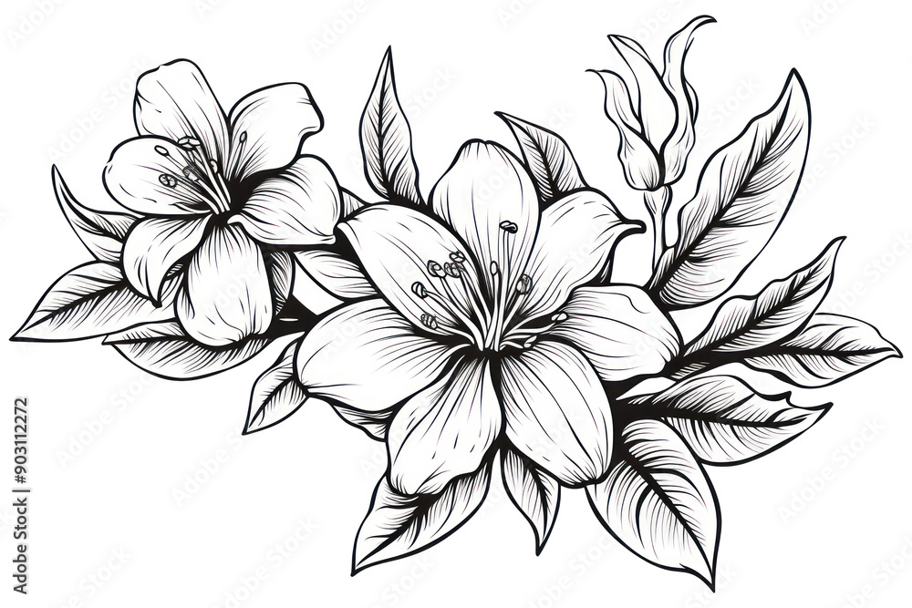 Poster PNG Poinsettia pattern drawing flower.