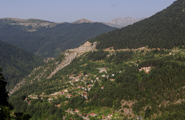 In the mountains of South Pindus, Greece on a summer day