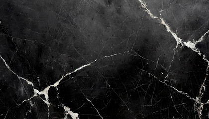 Abstract Black Marble Texture with Intricate White Veins and Natural Cracks. Perfect for Backgrounds, Design Projects, and Architectural Inspirations