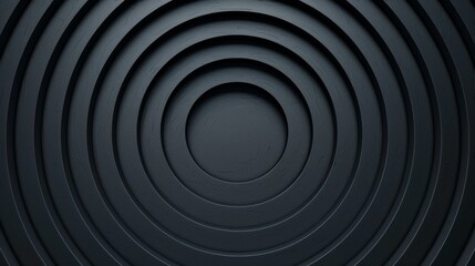 Abstract black concentric circles background pattern with a modern and minimalist design. Ideal for backdrops and contemporary graphics.