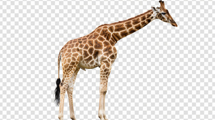 Fototapeta premium giraffe on white background isolated