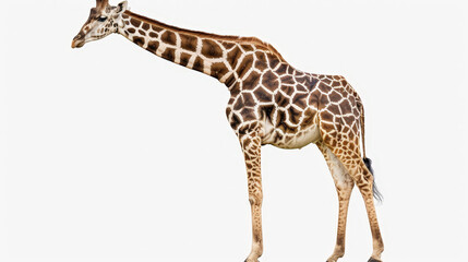 Obraz premium giraffe on white background isolated