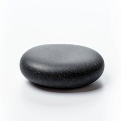 Medium shot of Massage stone, isolated on a white background, bright and vivid tonality 
