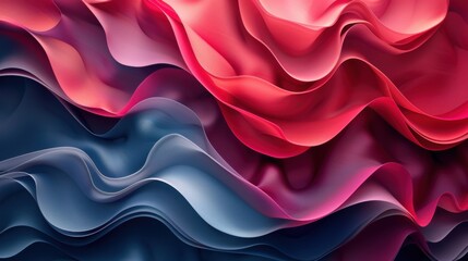 Obraz premium 3D abstract multicolored background in the form of waves.