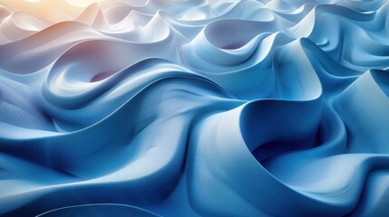 Obraz premium 3D abstract multicolored background in the form of waves.