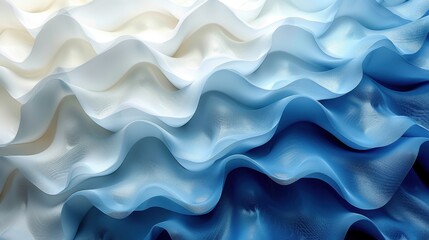 Obraz premium 3D abstract multicolored background in the form of waves.