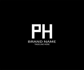 PH Letter Initial Logo Design Template Vector Illustration