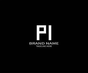 PI letter logo creative design. PI unique design. PI creative initials letter logo concept