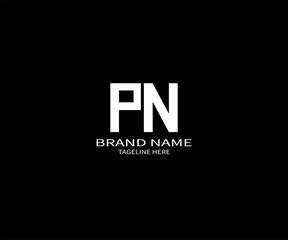 PN Letter Initial Logo Design Template Vector Illustration