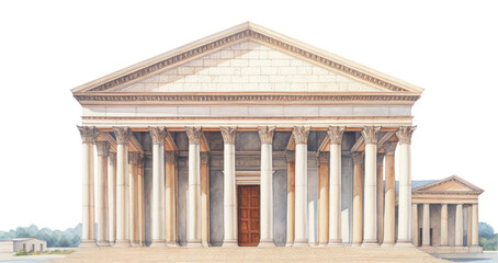 Fototapeta premium PNG Pantheon architecture building column.