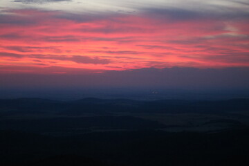 Obraz premium sunset in the mountains