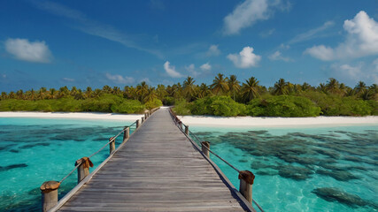 Obraz premium tropical resort beach