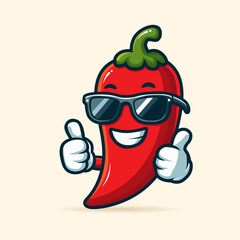 chili vector design character