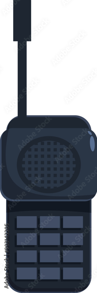 Aufkleber electronic radio transmitter device sending and receiving signals using antenna