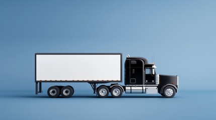 A retro freight truck with cargo, emphasizing efficient warehouse management