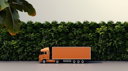 A retro freight truck with cargo, emphasizing efficient warehouse management