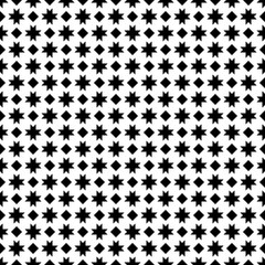 Geometric seamless pattern. Minimalist modern print. Simple background. Stars motif. Geo ornament. Trendy contemporary wallpaper. Abstract design. Vector artwork