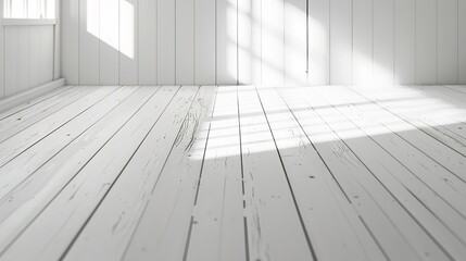 Grainy white pattern on the wooden floor