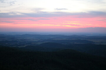 Fototapeta premium sunset in the mountains