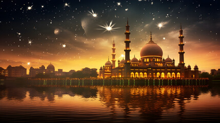 Celebrating the End of Ramadan: The Joyful and Devout Essence of Eid Mubarak Captured in an Image