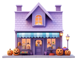 PNG Architecture halloween building house.