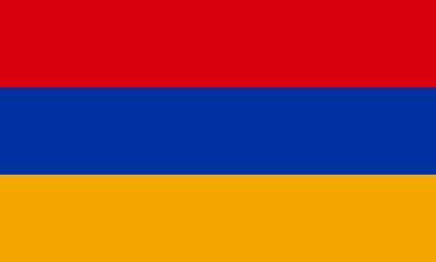 Vector illustration. Armenia national flag.