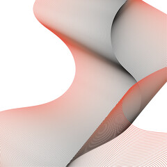 An intriguing abstract composition captures the essence of movement with its graphical waves. Fluid lines flow and interweave, creating a dance of form and color.