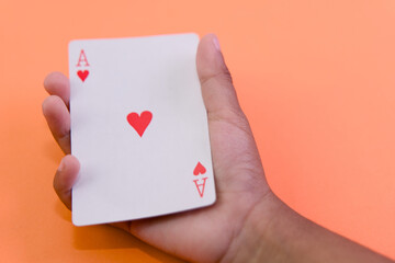 Ace of Hearts Closeup