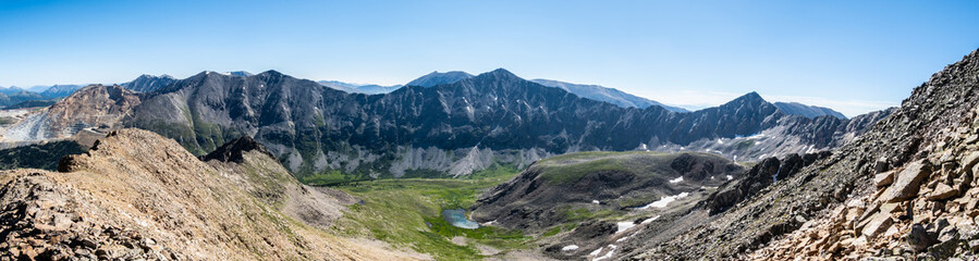 Beautiful Colorado Rocky Mountains.  Views from Mt. Arkansas, Mosquito Range.  