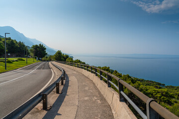 View of the Adriatic coast during summer