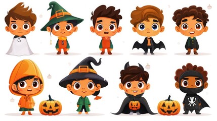 Cute Kids in Halloween Costumes