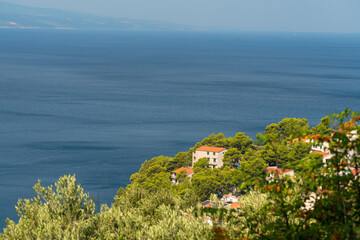 View of the Adriatic coast during summer