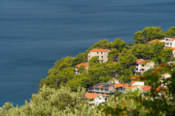 View of the Adriatic coast during summer