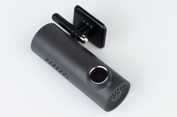 Black dashboard car camera